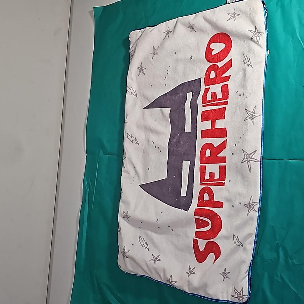 Mermaid pillow company, "Superhero"/ flip red & blue sequins Soft